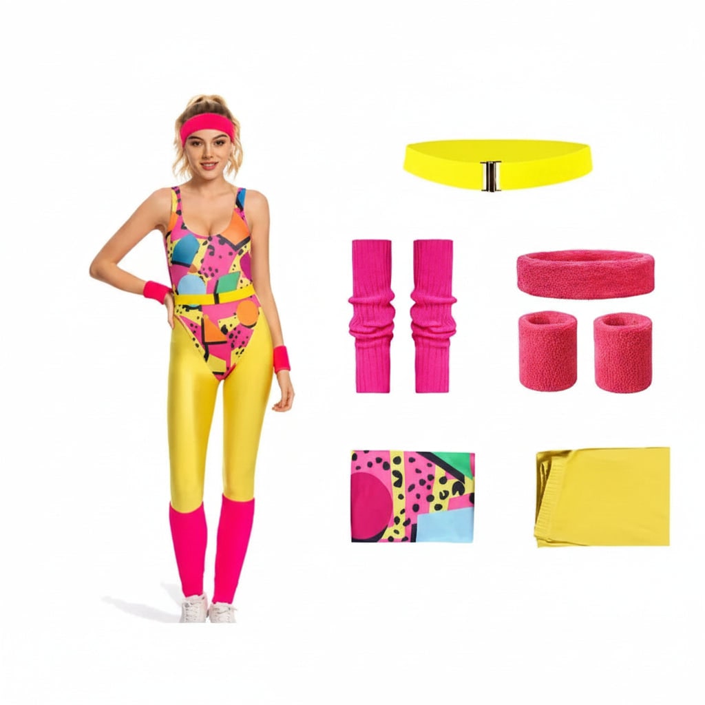 Halloween Costumes Girls Retro Fitness