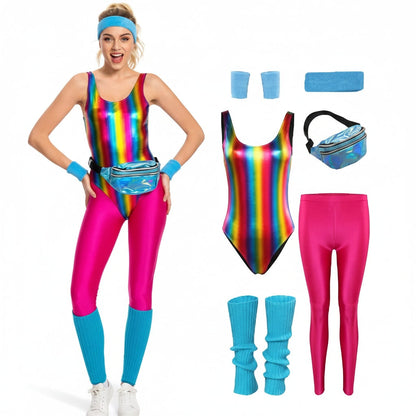 Halloween Costumes Girls Retro Fitness