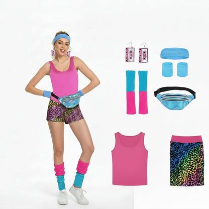Halloween Costumes Girls Retro Fitness