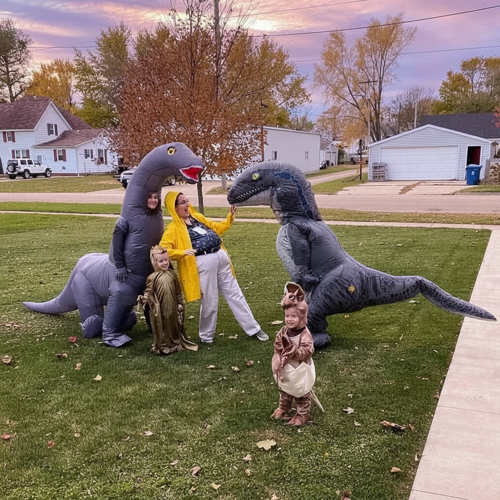 Halloween Costumes Inflatable Dinosaur Funny