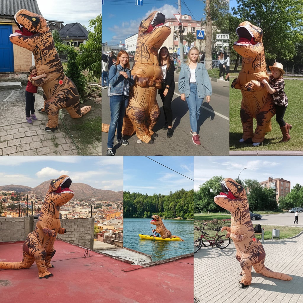 Halloween Costumes Inflatable Dinosaur Funny