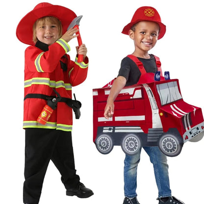 Halloween Costumes Kids Firefighter Truck