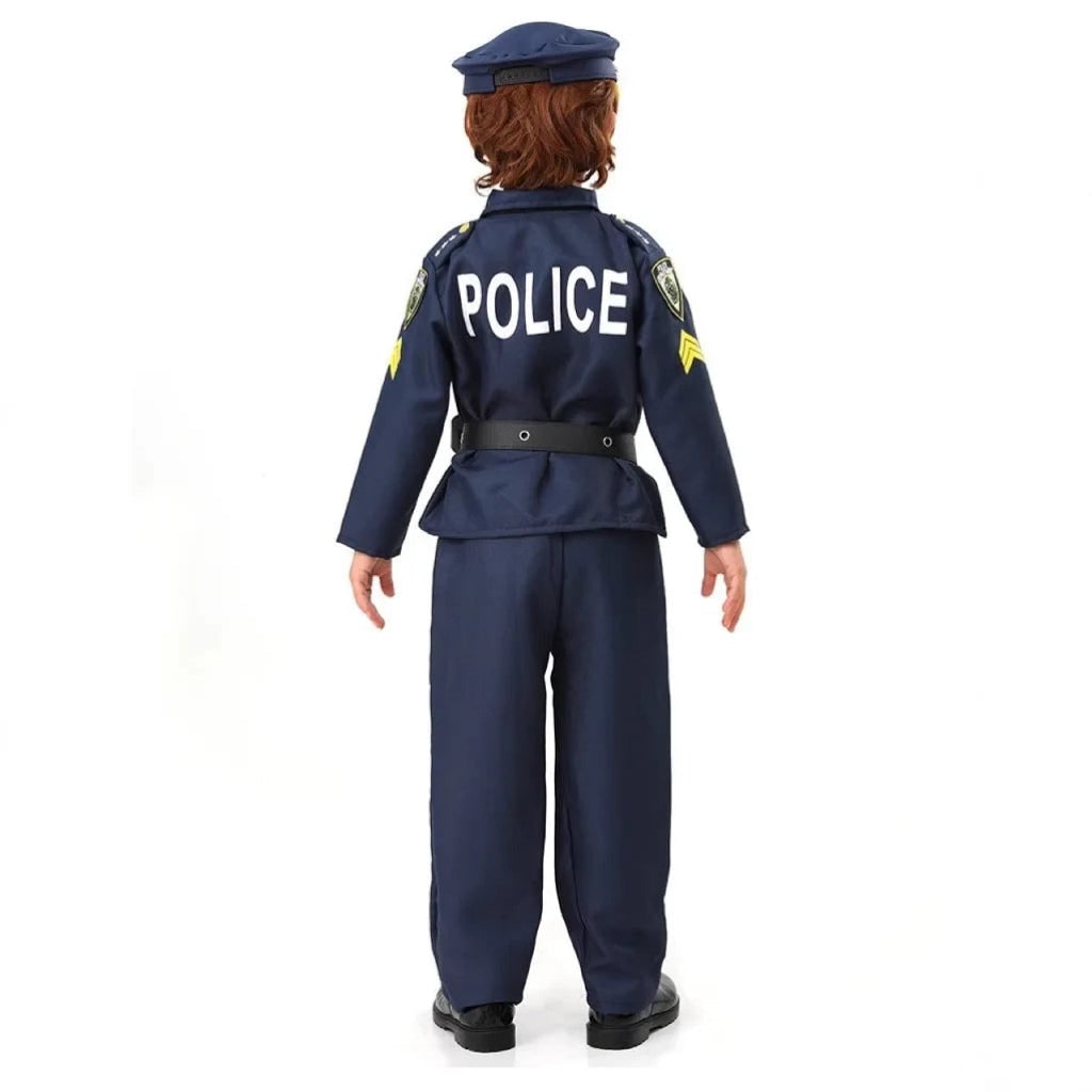 Halloween Costumes Kids Police Uniform Role