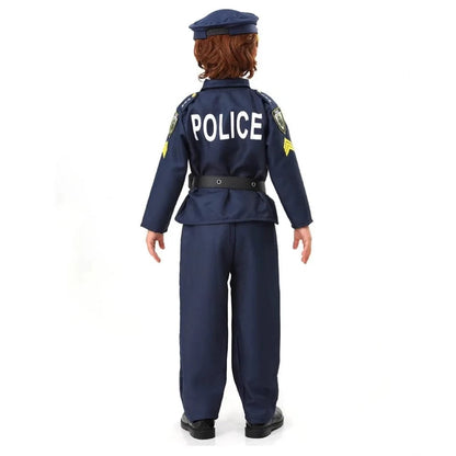 Halloween Costumes Kids Police Uniform Role
