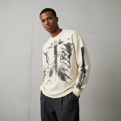 Halloween Costumes Mens Skeleton Shirt
