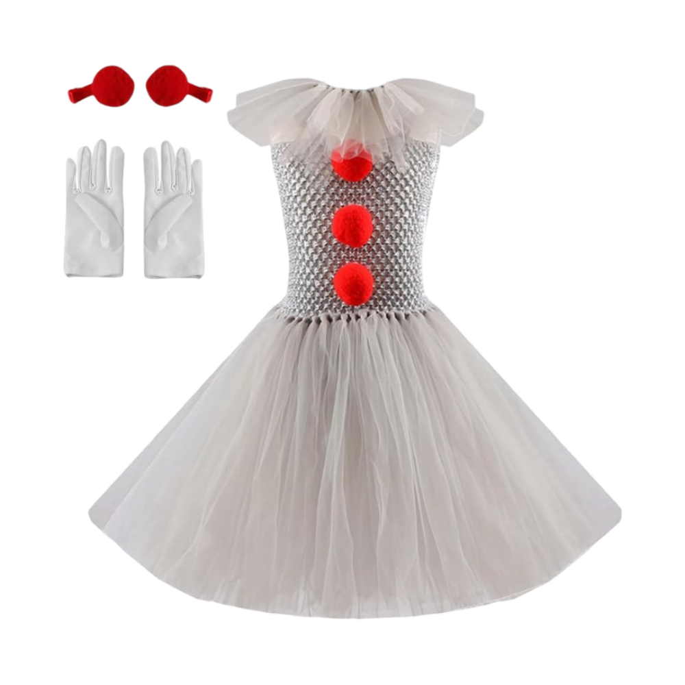 Halloween Costumes Clown Dress Tutu Party