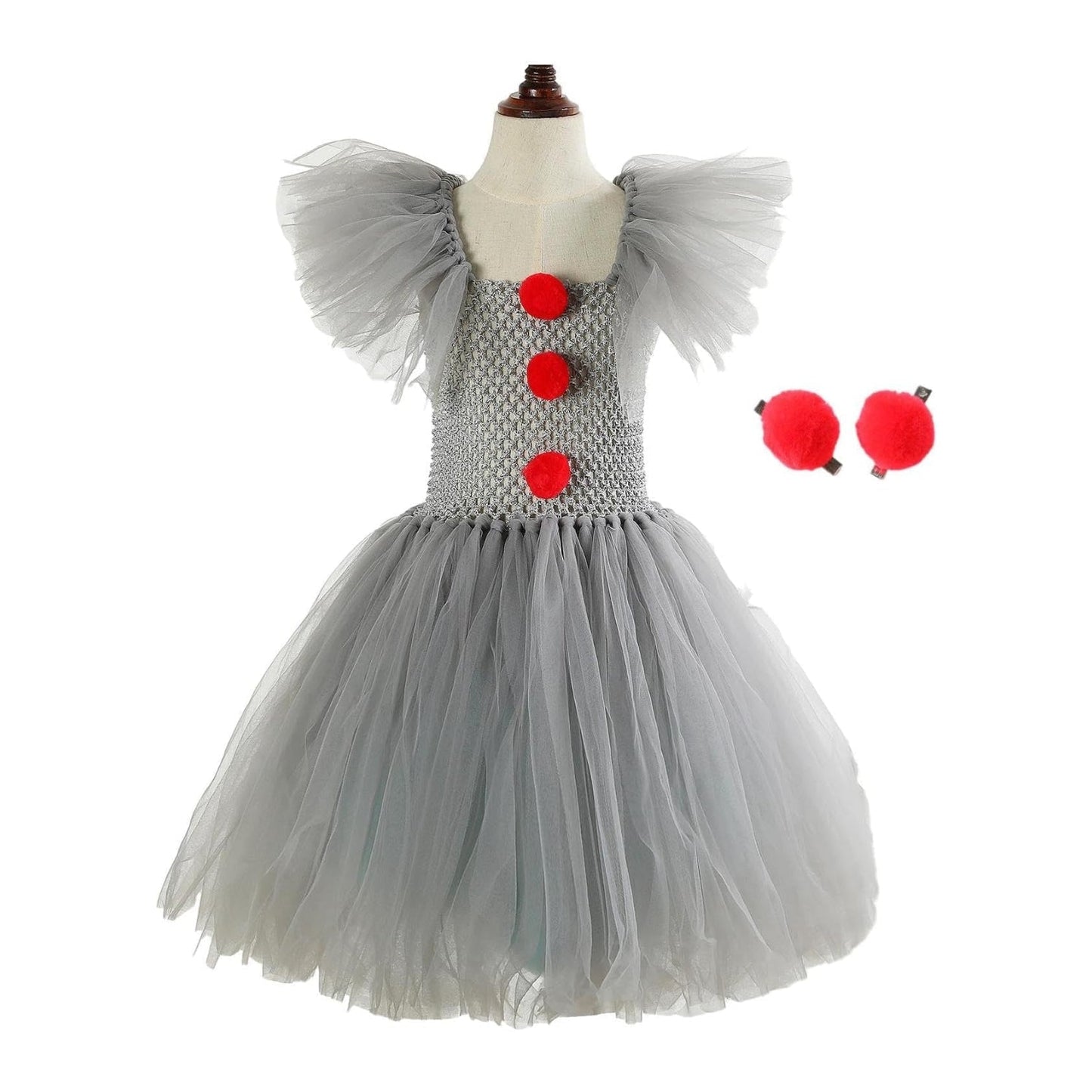 Halloween Costumes Clown Dress Tutu Party