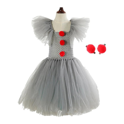Halloween Costumes Clown Dress Tutu Party