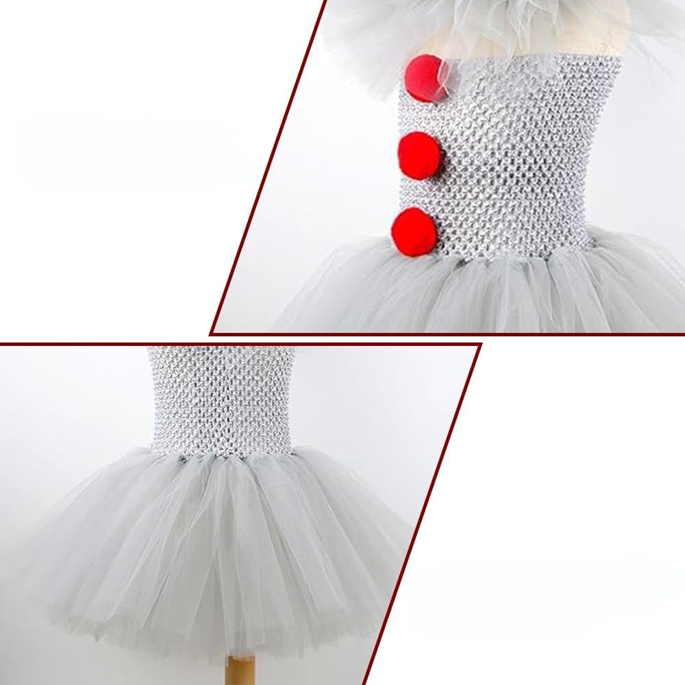 Halloween Costumes Clown Dress Tutu Party