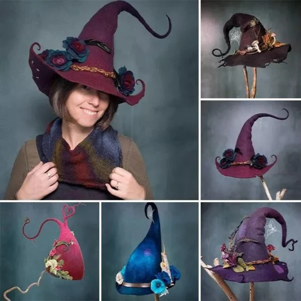 Halloween Costumes Witch Hat Floral Design