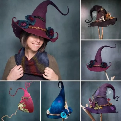Halloween Costumes Witch Hat Floral Design