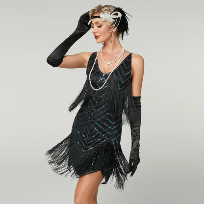 Halloween Costumes Womens Flapper Fringe