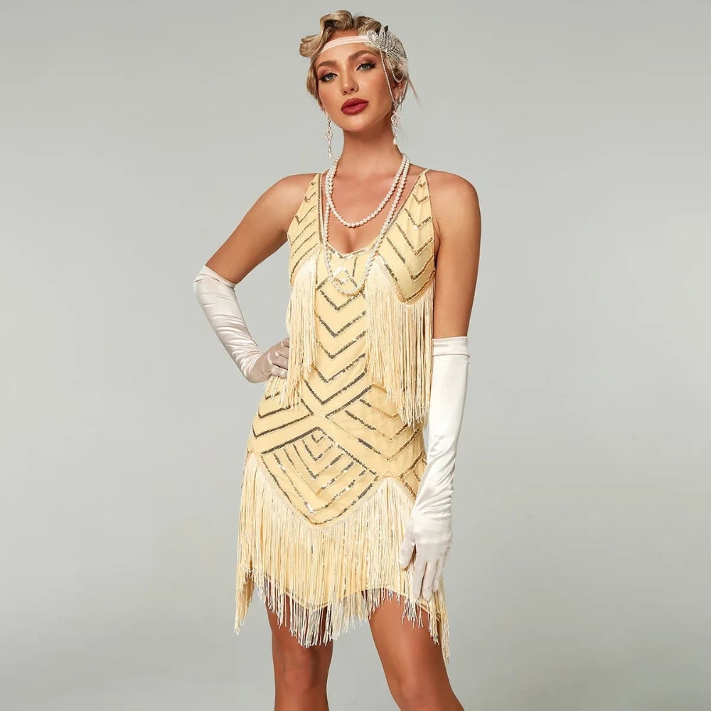 Halloween Costumes Womens Flapper Fringe