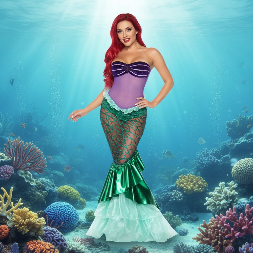 Halloween Costumes Womens Mermaid Dress