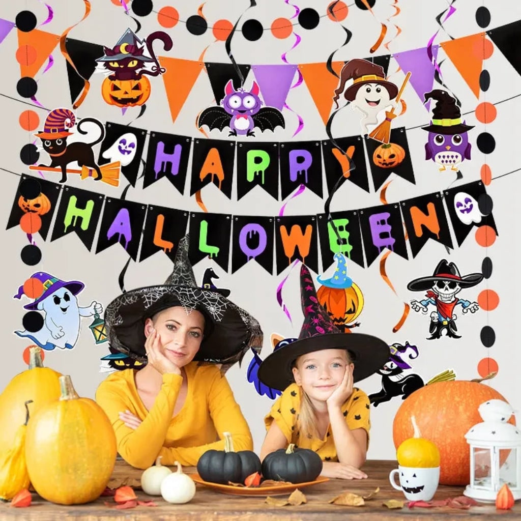 Halloween Decoration Banner Wall Hanging