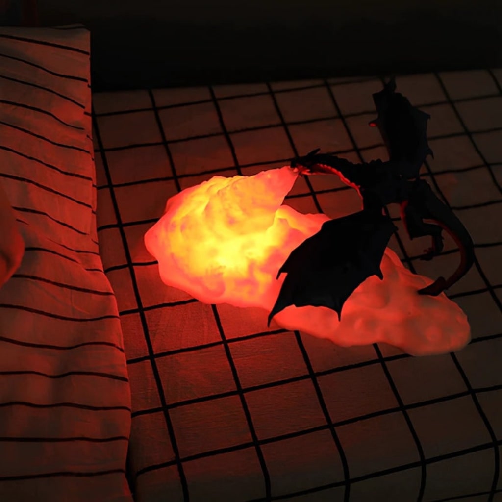 Halloween Decoration Dragon LED Flame Night