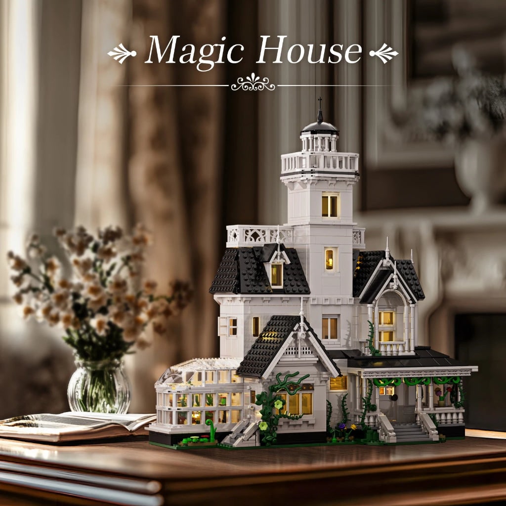 Halloween Toy Haunted House Brick Building