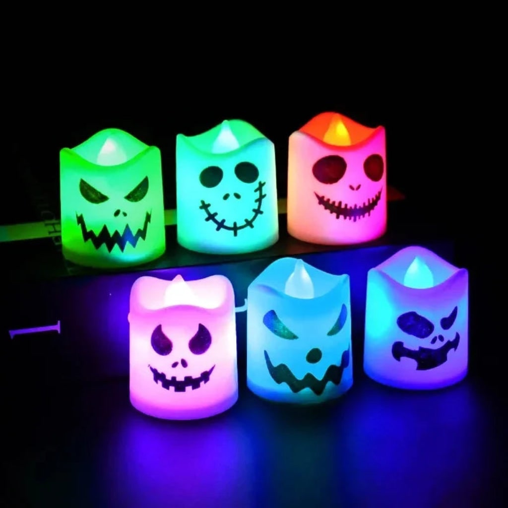 Halloween Decoration LED Pumpkin Tea Light