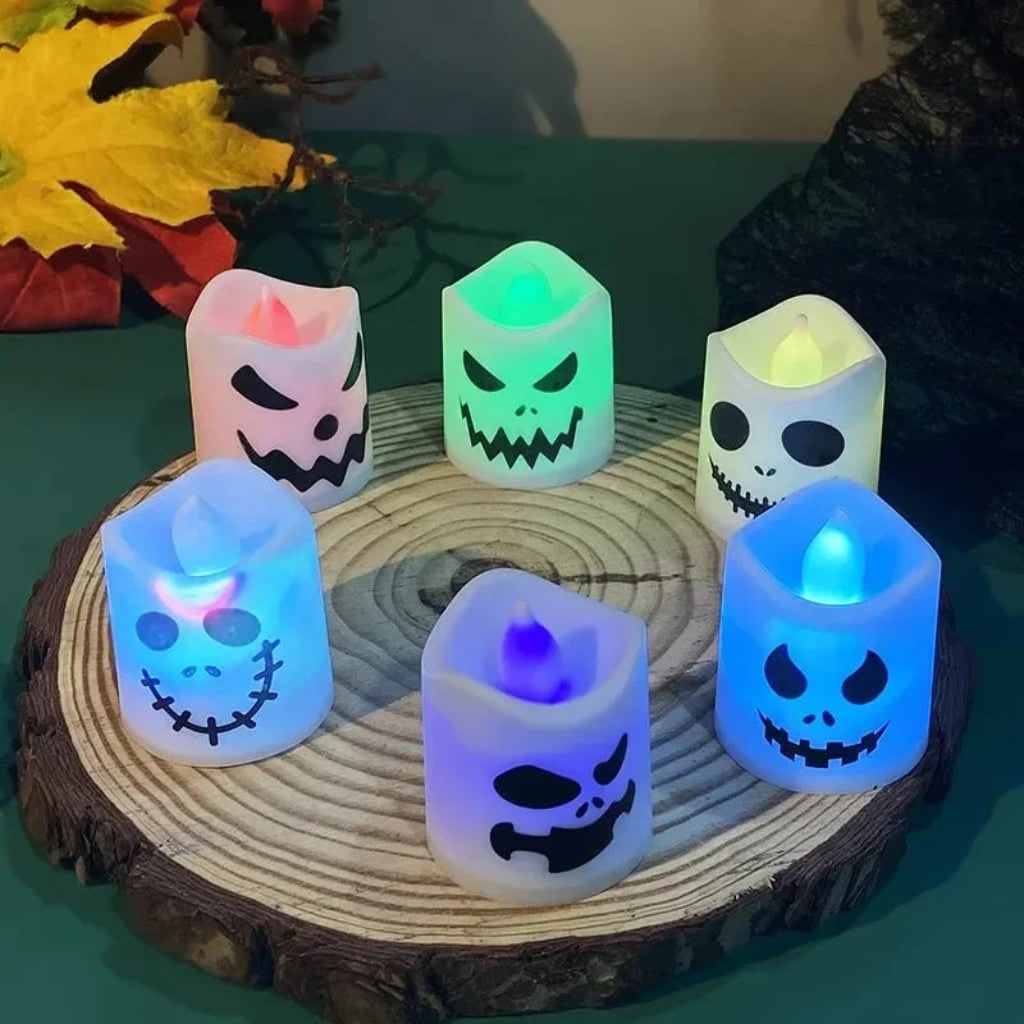 Halloween Decoration LED Pumpkin Tea Light