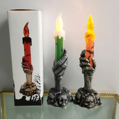 Halloween Decoration Skull Candle Holders