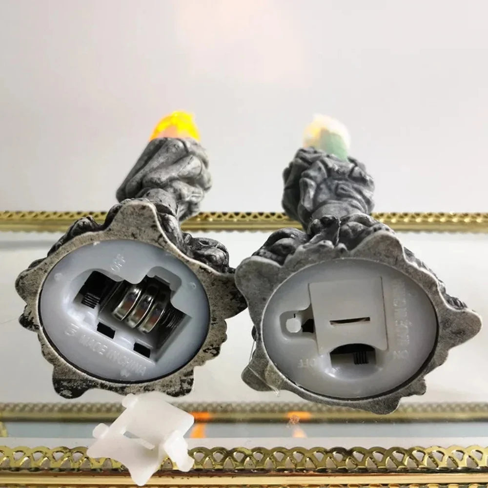 Halloween Decoration Skull Candle Holders