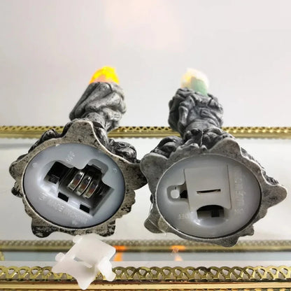 Halloween Decoration Skull Candle Holders