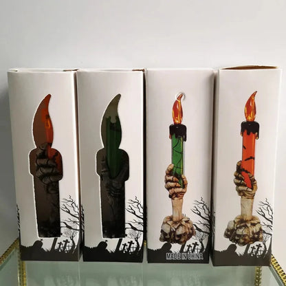 Halloween Decoration Skull Candle Holders