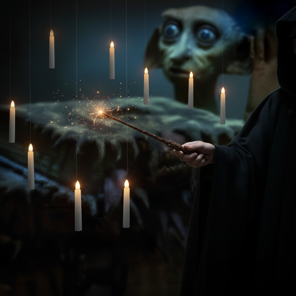 Halloween Decorations Floating Candles LED