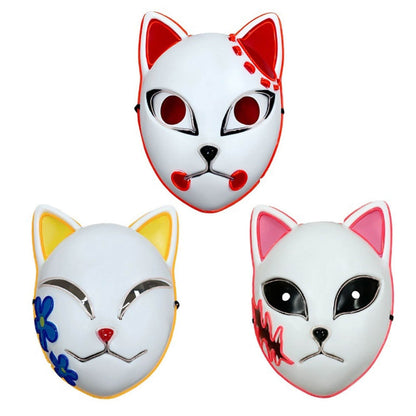 Halloween Mask Cat Design LED Light Up