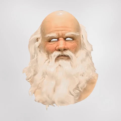 Halloween Mask Santa Realistic Beard Design