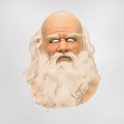 Halloween Mask Santa Realistic Beard Design