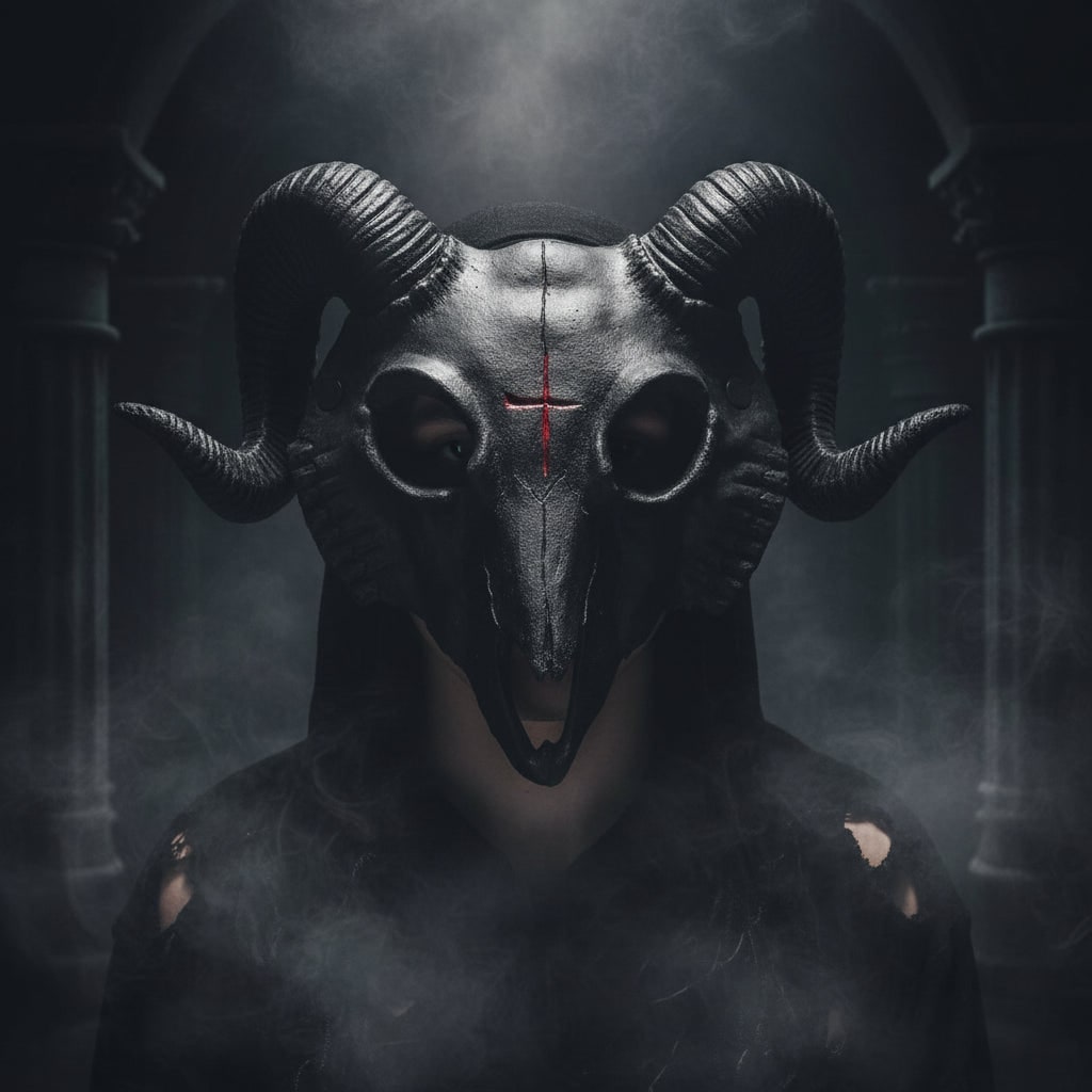 Halloween Mask Scary Theater Goat Costume