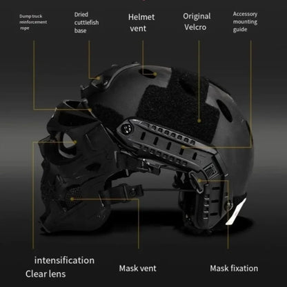 Halloween Mask Skull Tactical Helmet Outdoor