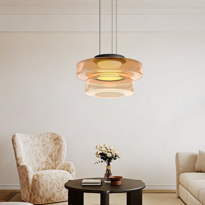 Glass Pendant Lamp Bauhaus Style Hanging