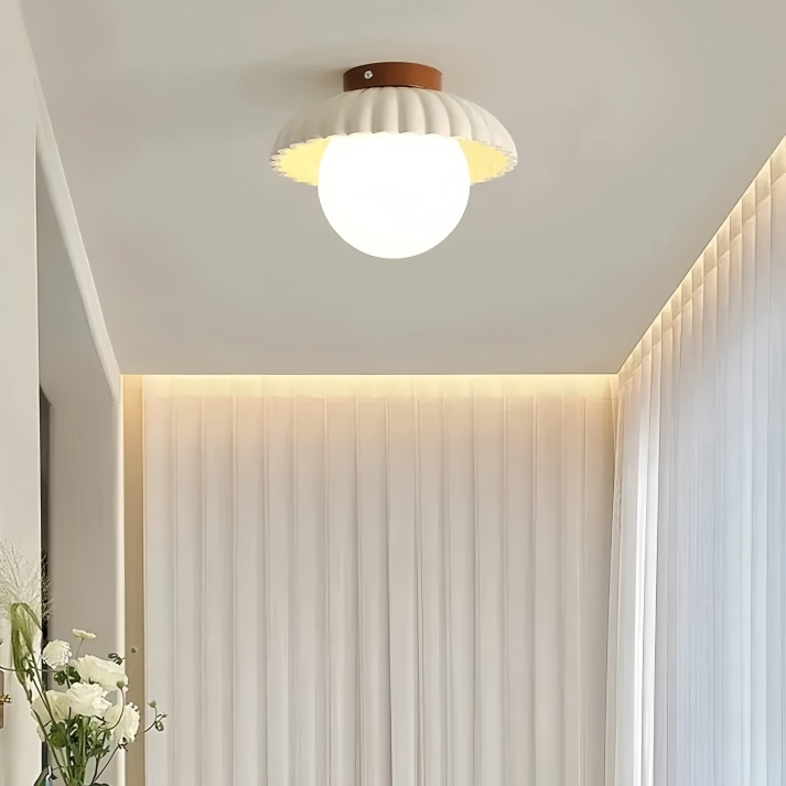 Iron Hallway Ceiling Light Modern Glass &