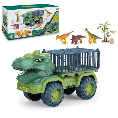 Dinosaur Toy Truck Playset Cage Vehicle
