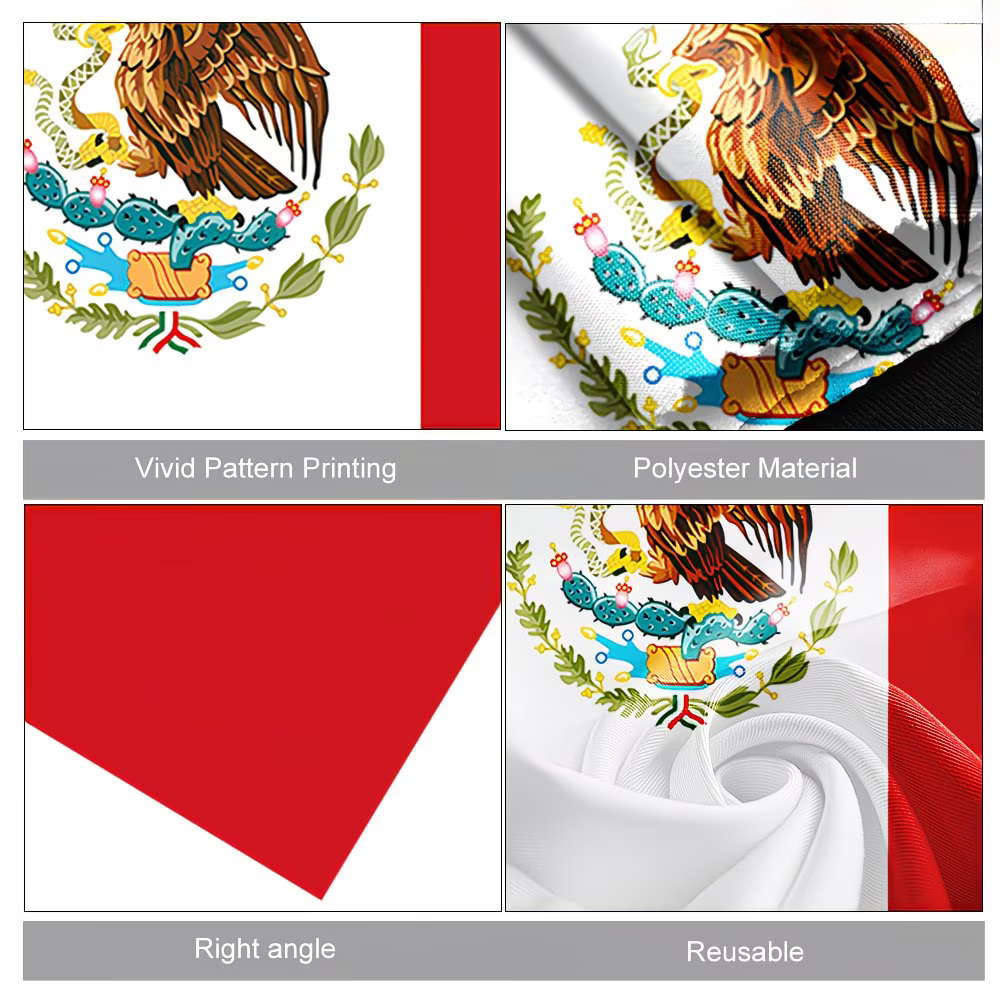 Flag Banner Soccer Cape Mexico Fan Wearable