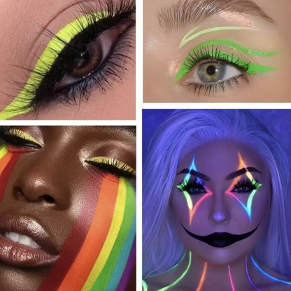 Soccer Ball Neon Split Cake Body Paint
