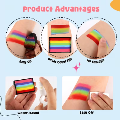 Rainbow Body Paint Set Creative Face Body