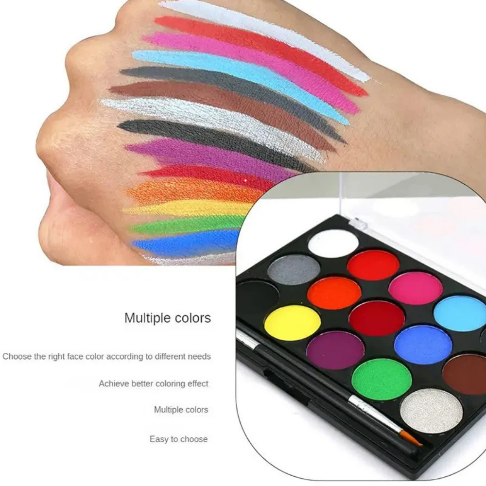 Soccer Ball Face Paint Kit 15 Color