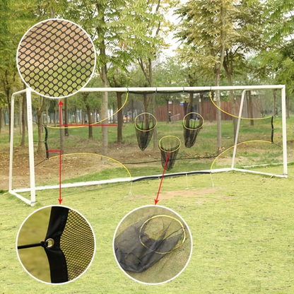 Portable Soccer Training Net For Accuracy