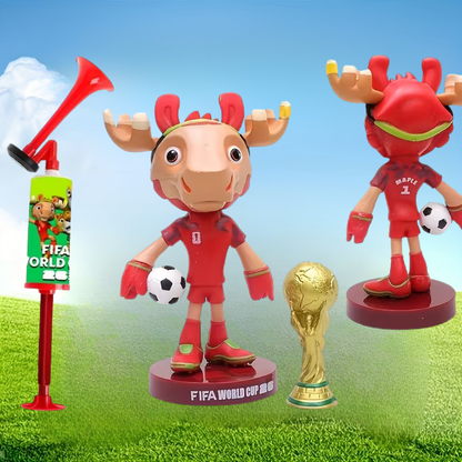 World Cup Air Horn Set Megaphone Mascot