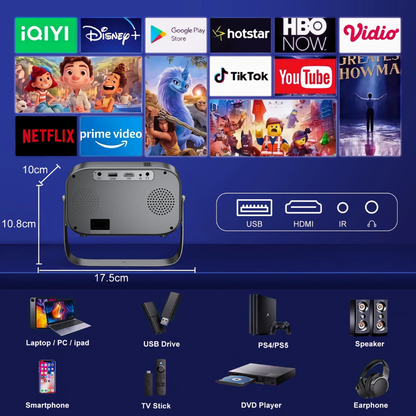 World Cup Portable Mini Projector Bluetooth