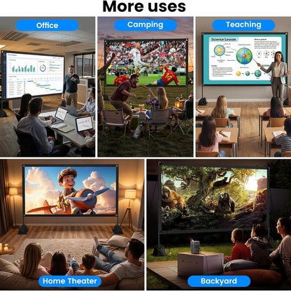 Portable Outdoor Projector Screen Stand Easy