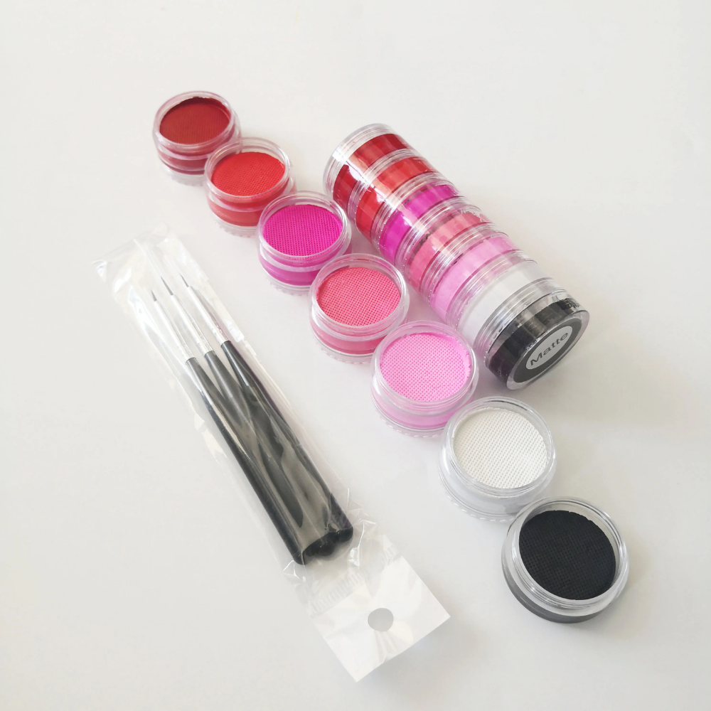 World Cup Rainbow Face Paint Set Neon
