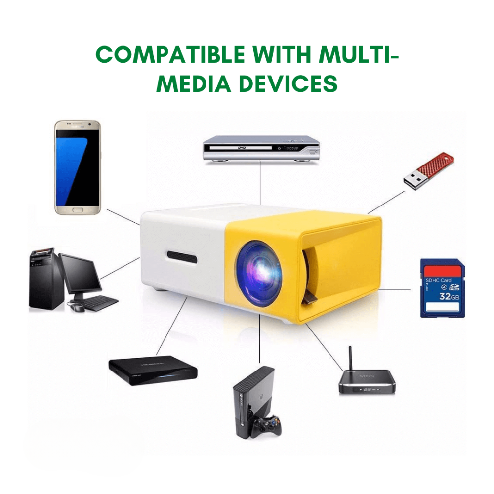 World Cup Portable Mini Projector HDMI Home