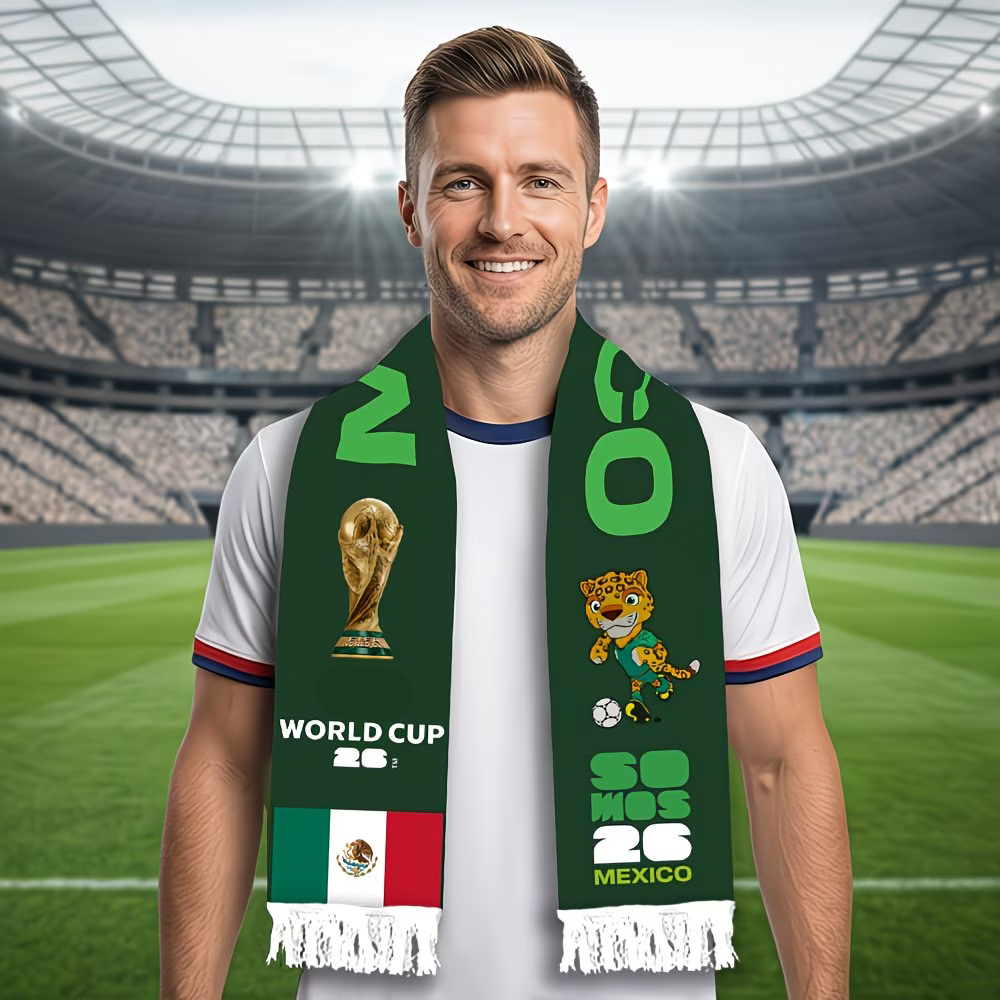 Soccer Scarf Mexico Flag World Cup Fan