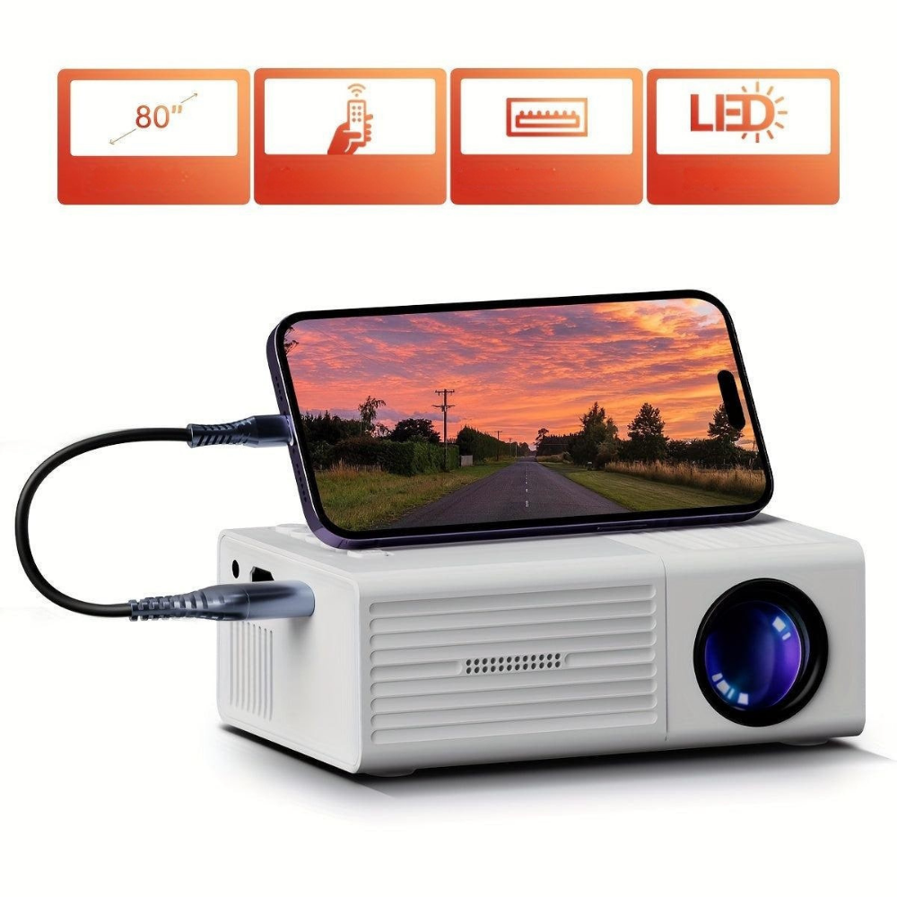World Cup Portable Mini Projector 3000 Lumen
