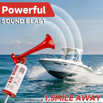 Portable Air Horn Loud Alerts Ideal Sports