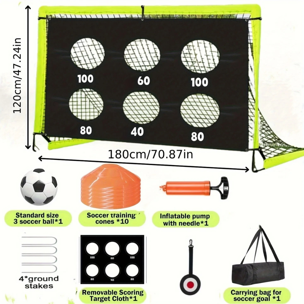 Portable Soccer Net Target Training Goal